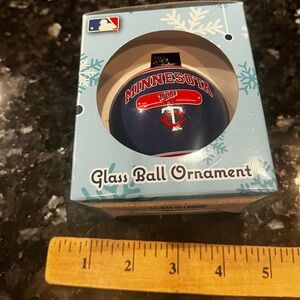 Minnesota Twins Glass Ball Ornament